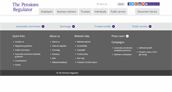 Desktop Screenshot of forms.thepensionsregulator.gov.uk